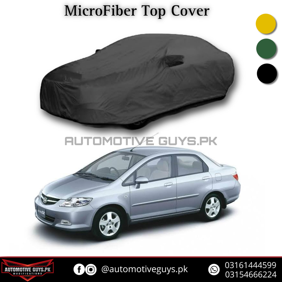 Honda City Microfiber Car Top Cover 2003 - 2008