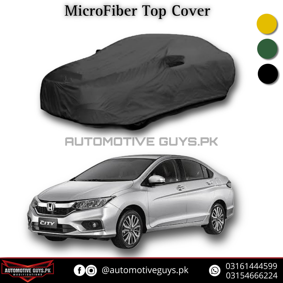 Honda City Microfiber Car Top Cover 2021 - 2025