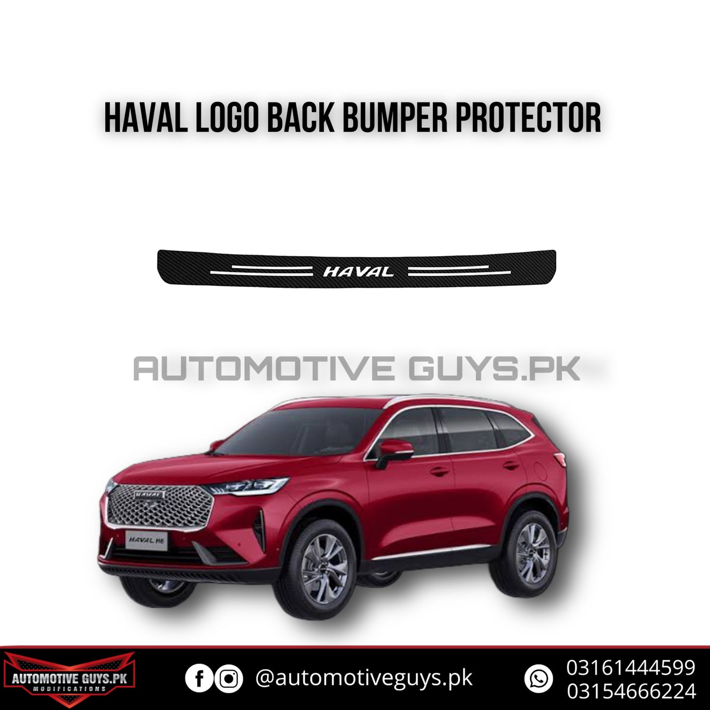 Haval H6 Bumper Protector CarbonFiber Sticker