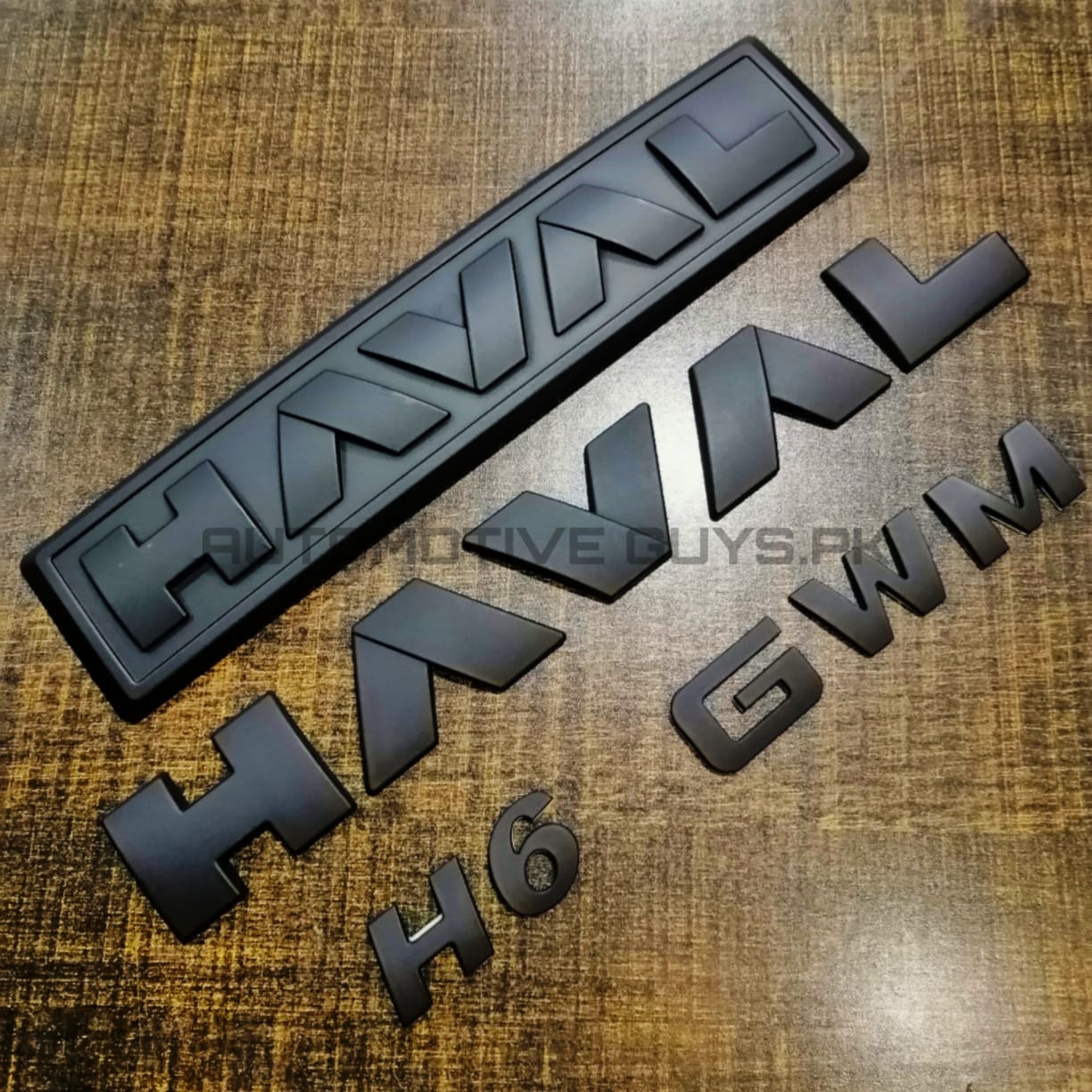 Haval H6 Matt Black Emblems - Matt Black Logos - Piano Black Logos