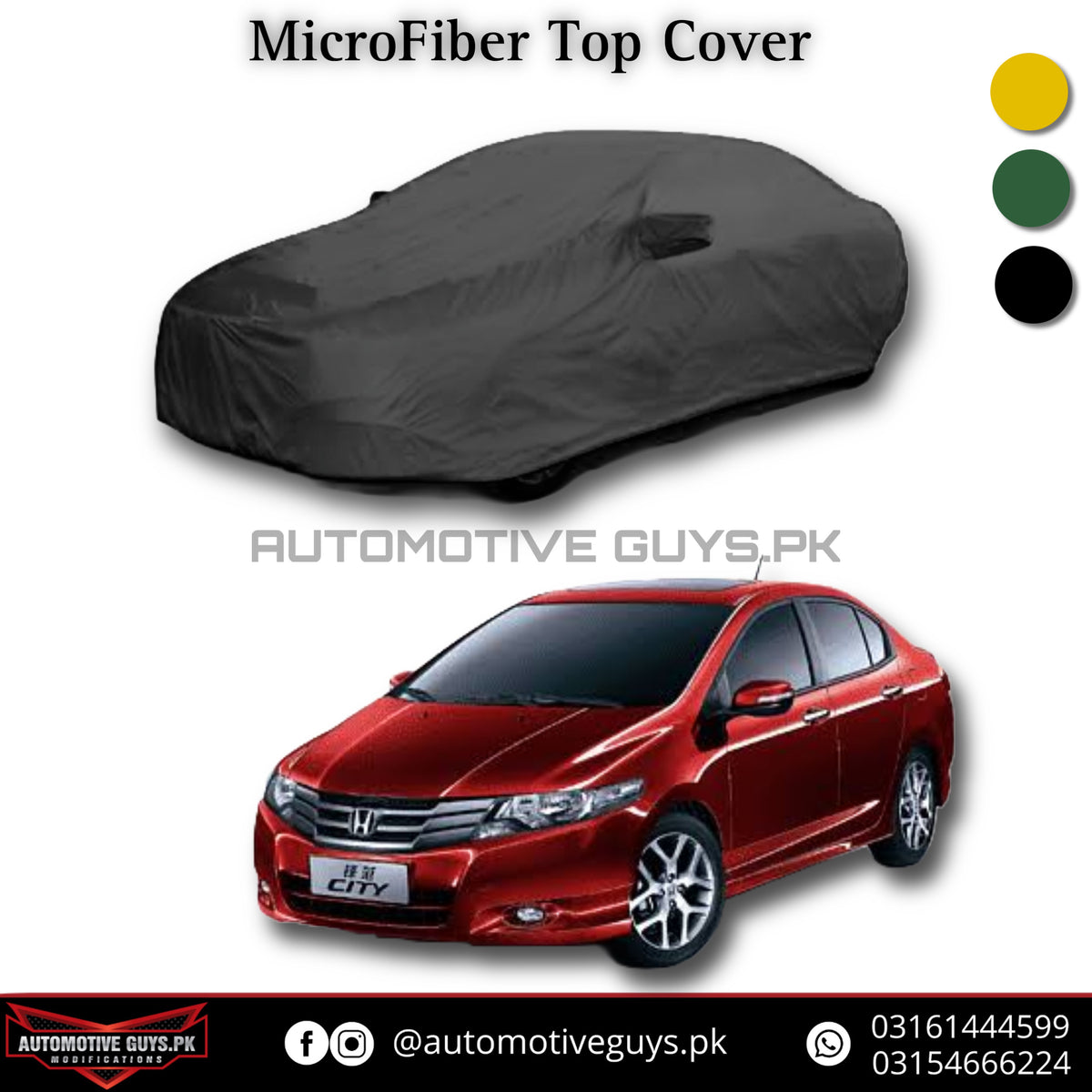 Honda City Microfiber Car Top Cover 2009 - 2021