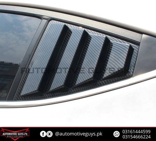Hyundai Elantra Carbon Fiber Quarter Louver