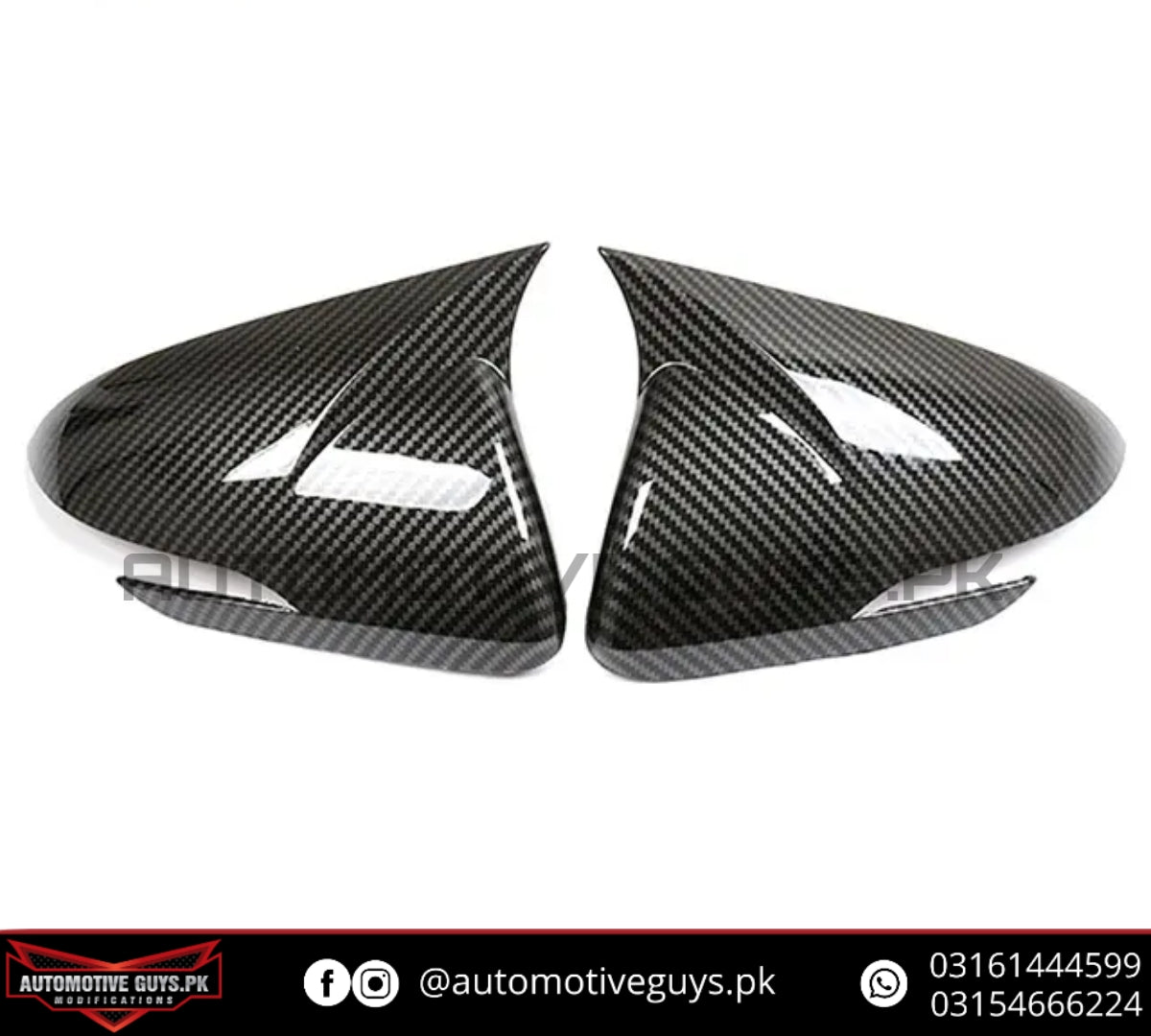 Hyundai Elantra Carbon Fiber Batman Side Mirror Covers