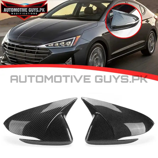 Hyundai Elantra Carbon Fiber Batman Side Mirror Covers