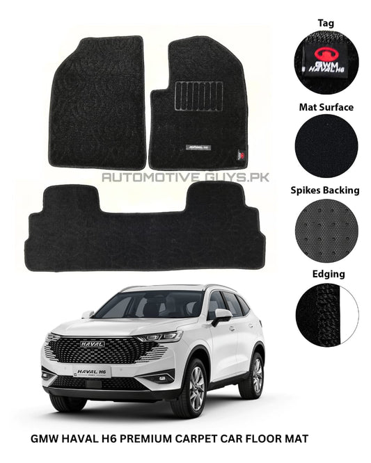 Haval H6 Twisted Fiber Carpet Mats - H6 Carpet Mats - Haval H6 Floor Mats