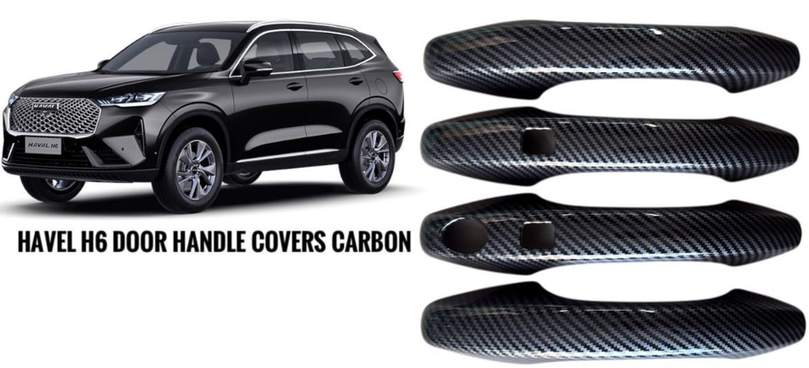 Haval H6 / Jolion CarbonFiber Door Handles - Premium Carbon Fiber Door Handle Trims