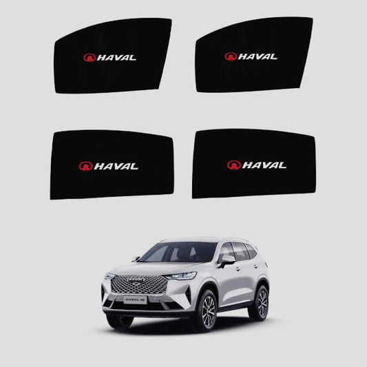 Haval H6 Shades with Logo - Door Window Shades - Haval H6 Blinds